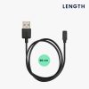 Kwmobile USB nabíjecí kabel pro Xiaomi Redmi Watch 4 / Watch 3 Active / Watch 3 Lite, černý, plastový, KWM000025BD001C