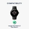 Sada 2 řemínků Kwmobile pro Google Pixel Watch 2/Pixel Watch, černá/šedá, nylon, KWM000025BF001C