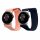 Sada 2 řemínků Kwmobile pro Google Pixel Watch 2/Pixel Watch, tmavě modrá/růžová, nylon, KWM000025BF002C