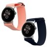 Sada 2 řemínků Kwmobile pro Google Pixel Watch 2/Pixel Watch, tmavě modrá/růžová, nylon, KWM000025BF002C