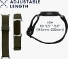 Sada 2 řemínků Kwmobile pro Google Pixel Watch 2/Pixel Watch, černá/tmavě zelená, nylon, KWM000025BF003C