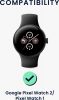 Sada 2 řemínků Kwmobile pro Google Pixel Watch 2/Pixel Watch, černá/tmavě zelená, nylon, KWM000025BF003C