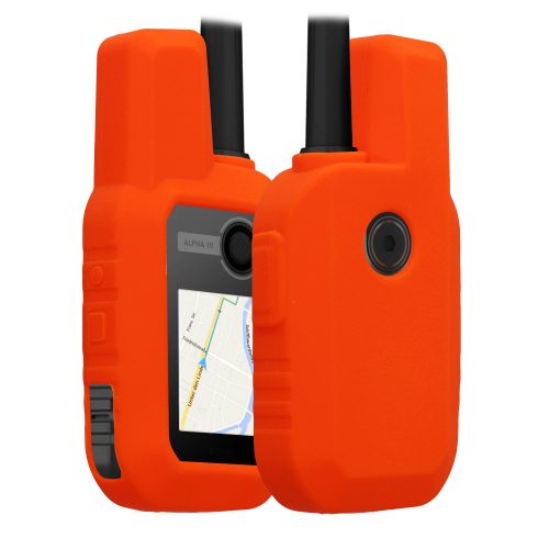 Ochranné pouzdro Kwmobile pro Garmin Alpha 10, oranžové, silikonové, KWM000025BL002C