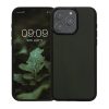 Kryt Kwmobile pro Apple iPhone 15 Pro Max, tmavě zelený, dřevo, KWM000020EF002C