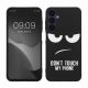 Pouzdro Kwmobile pro Samsung Galaxy A25, černo/bílé, silikonové, KWM000021QB001C