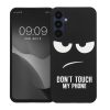 Pouzdro Kwmobile pro Samsung Galaxy A25, černo/bílé, silikonové, KWM000021QB001C