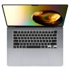 Kryt klávesnice Kwmobile pro Apple MacBook Air M2 (2022), černý, silikon, KWM000025BR001C