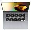 Kryt klávesnice Kwmobile pro Apple MacBook Pro M2 16" (2023)/MacBook Pro M3 16" (2023), černý, silikon, KWM000025BU001C