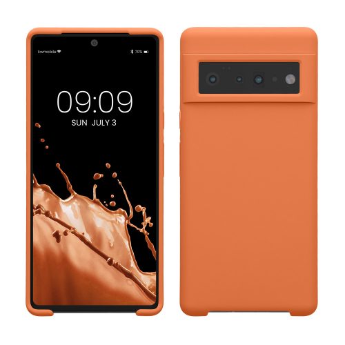 Pouzdro Kwmobile pro Google Pixel 6 Pro, oranžové, silikonové, KWM000013OI047C