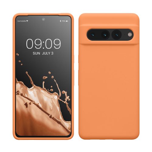 Pouzdro Kwmobile pro Google Pixel 7 Pro, oranžové, silikonové, KWM0000171J037C