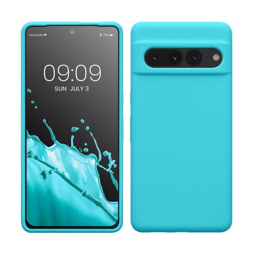 Pouzdro Kwmobile pro Google Pixel 7 Pro, světle modré, silikonové, KWM0000171J038C