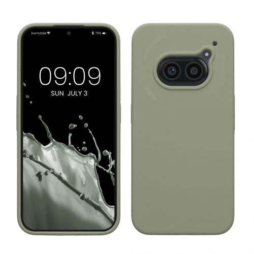 Husa Kwmobile pentru Nothing Phone 2a/Phone 2a Plus, Verde deschis, Silicon, KWM000020LP003C