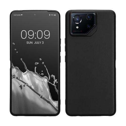 Pouzdro Kwmobile pro Asus ROG Phone 8, černé, silikonové, KWM000022QJ001C