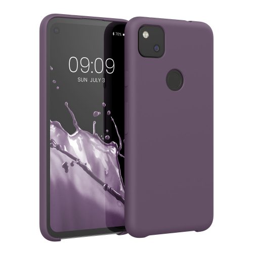 Pouzdro Kwmobile pro Google Pixel 4a, tmavě fialové, silikonové, KWM000011HX067C