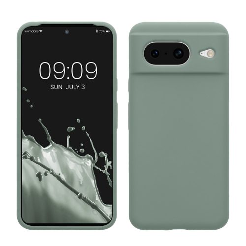 Pouzdro Kwmobile pro Google Pixel 8, zelené, silikonové, KWM000020JF023C