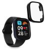 Sada 2 ks pouzder Kwmobile s bezpečnostním sklem pro Xiaomi Redmi Watch 3 Active / Redmi Watch 3 Lite, černá/tmavě modrá, plast, KWM000024ZD003C