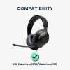 Sada 2 ks náušníků Kwmobile pro JBL Quantum 100X/Quantum 100, tmavě šedá, ekologická kůže, KWM000025CW001C