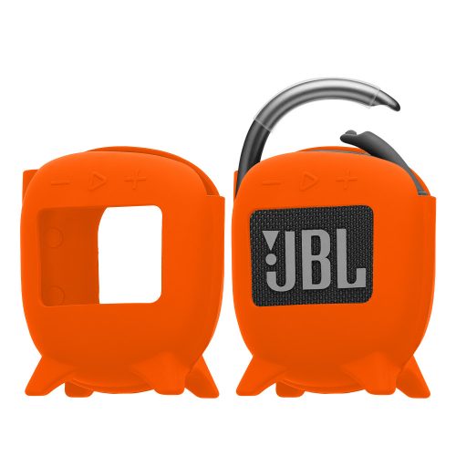 Pouzdro Kwmobile pro JBL Clip 4, oranžové, silikonové, KWM0000181U003C