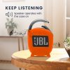 Pouzdro Kwmobile pro JBL Clip 4, oranžové, silikonové, KWM0000181U003C