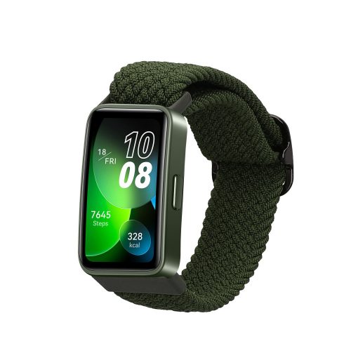 Řemínek Kwmobile pro Huawei Band 8, tmavě zelený, nylon, KWM0000206B004C