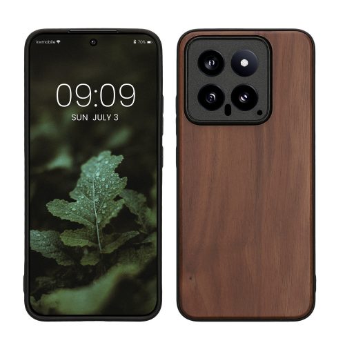 Kryt Kwmobile pro Xiaomi 14, hnědý, dřevo, KWM000020MM001C