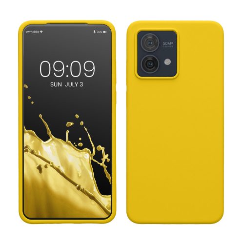 Kryt Kwmobile pro Motorola Moto G84, žlutý, silikon, KWM000022NO007C