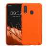 Pouzdro Kwmobile pro Samsung Galaxy A40, oranžové, silikonové, KWM000009ZX032C