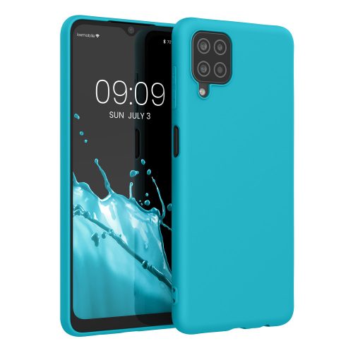 Pouzdro Kwmobile pro Samsung Galaxy A12, světle modré, silikonové, KWM000012BL060C