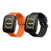 Sada 2 řemínků Kwmobile pro Amazfit Bip 5/GTR 4, černá/oranžová, silikon, KWM000024YT005C