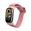 Řemínek Kwmobile pro Xiaomi Mi Band 8, světle růžový, nylon, KWM0000250L005C