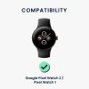 Řemínek Kwmobile pro Google Pixel Watch 2/Pixel Watch, černý, silikonový, KWM000025GT001C