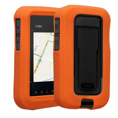 Ochranný kryt Kwmobile pro Garmin eTrex Solar, oranžový, silikonový, KWM000025GZ002C