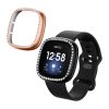 Sada 2 pouzder Kwmobile pro Fitbit Versa 3/Sense, černá/zlatá, plast, KWM000024ZI003C