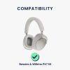 Sada 2 ks náušníků Kwmobile pro Bowers & Wilkins PX7 S2, černá, ekokůže, KWM000025IV001C