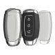 Kryt na klíče od auta Kwmobile pro Hyundai 3 Buttons - Keyless Go, průhledný/černý, silikon, KWM000025JI001C