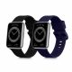 Sada 2 řemínků pro Huawei Watch Fit 2, Kwmobile, Black/Blue, Silicone, 59298.01