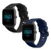 Sada 2 řemínků pro Blackview R3/R3 Pro, Kwmobile, Black/Blue, Silicone, 59292.01