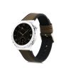 kwmobile řemínek pro Huawei Watch GT 3 Pro (43 mm)/Watch GT 3 (42 mm), přírodní kůže, hnědá/černá, 59318.107