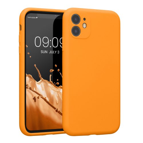 Kryt Kwmobile pro Apple iPhone 11, silikonový, oranžový, 59349.150