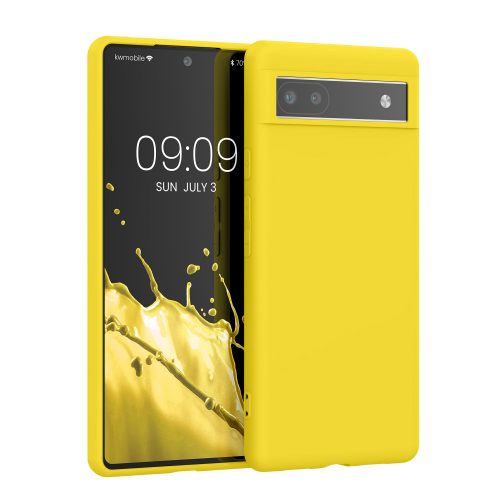 kwmobile pouzdro pro Google Pixel 6a, Silicon, Yellow, 57799.165