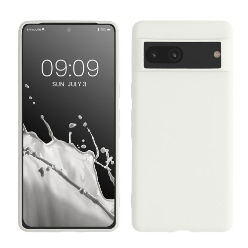 kwmobile pouzdro pro Google Pixel 7, silikonové, bílé, 59399.48