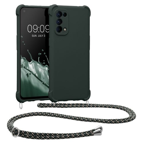 Pouzdro Kwmobile pro OPPO Find X3 Lite, silikonové, zelené, 58584.169