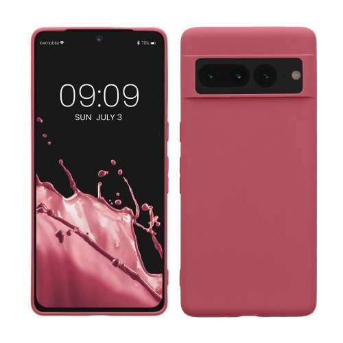 kwmobile pouzdro pro Google Pixel 7 Pro, silikonové, růžové, 59400.167