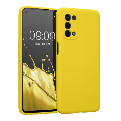 Pouzdro Kwmobile pro OPPO A74 5G/A54 5G, silikonové, žluté, 57571.165