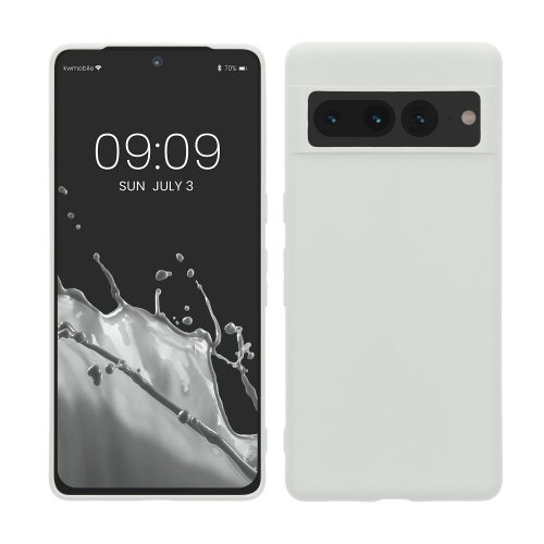 kwmobile pouzdro pro Google Pixel 7 Pro, silikonové, bílé, 59400.48