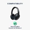 Sada 2 náušníků pro sluchátka Bose Soundlink Around-Ear Wireless II, Kwmobile, černá, ekokůže, 59418.01