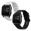 Sada 2 řemínků pro Garmin Venu Sq/Venu Sq Music, Kwmobile, Black/White, Silicone, 57776.06