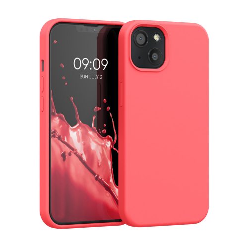 Kryt Kwmobile pro Apple iPhone 13, silikonový, růžový, 55878.141