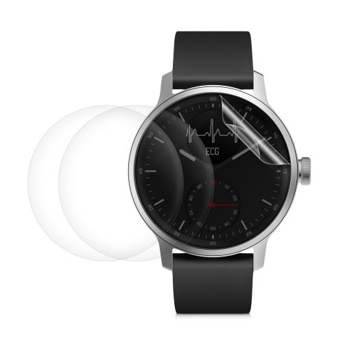 Sada 3 ochranných fólií pro Withings Scanwatch 42mm, Kwmobile, Transparent, Silikon, 59431.1