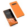 kw pouzdro na mobil pro Samsung Galaxy S10 Plus, silikonové, oranžové, 49028.150